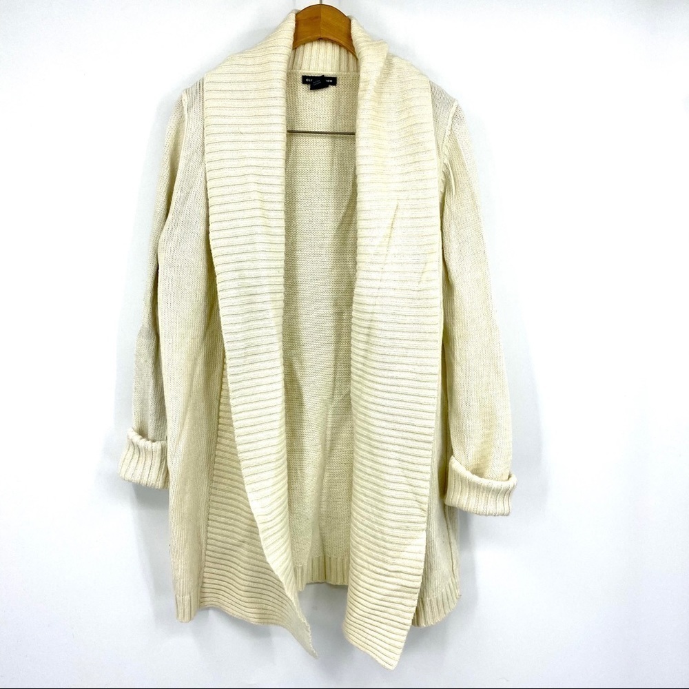 Club Monaco open front mohair blend cardigan S